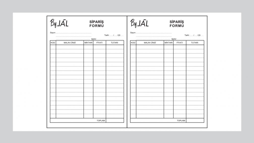 Sipariş Formu Baskısı